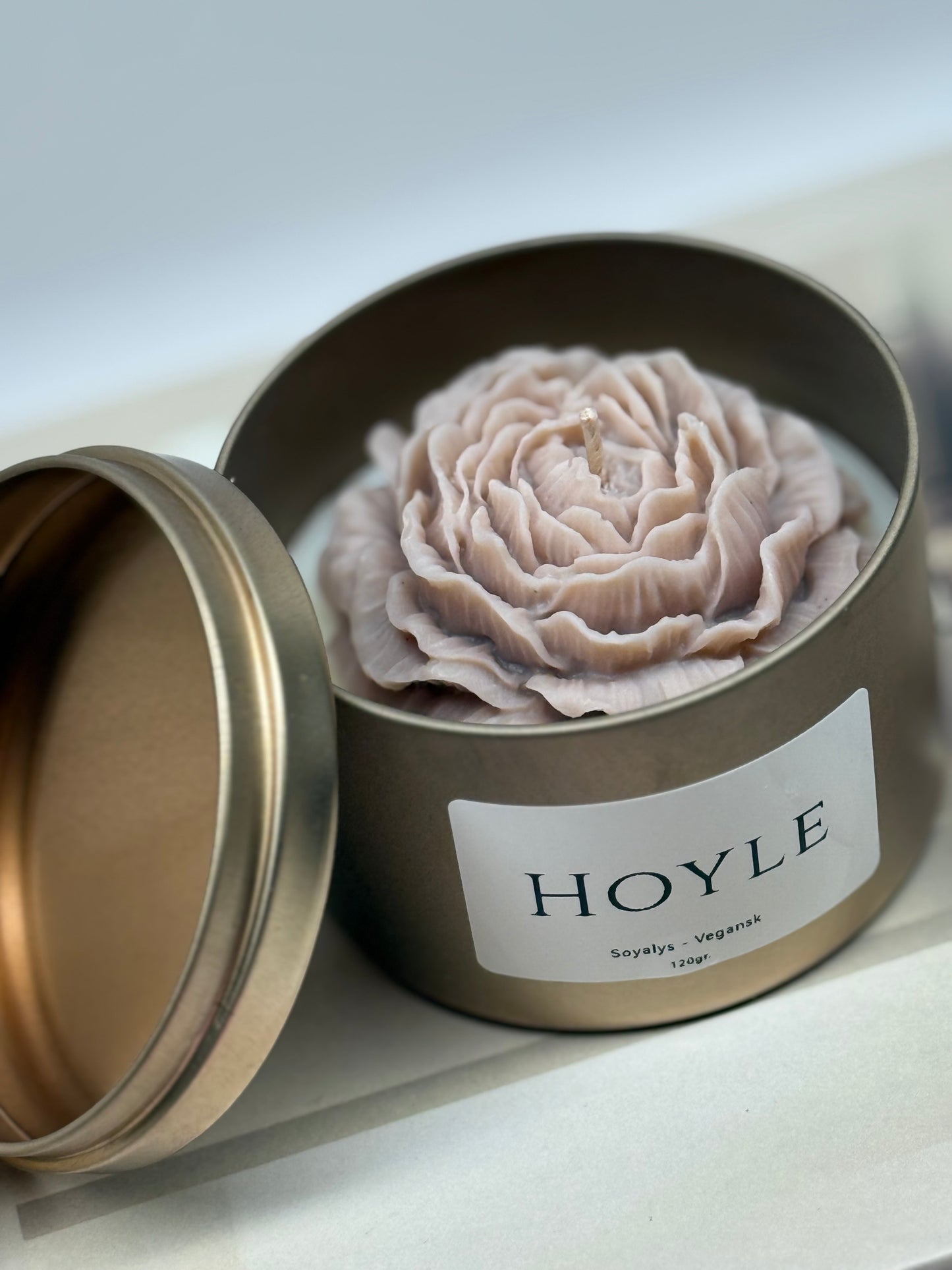 Duftlys peon i tinnboks