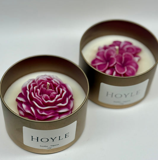 Hoyle-candle-soyalys-duftlys-pyntlys-pyntelys-soyavokslys-stearinlys-levende lys-blomst-vegansk