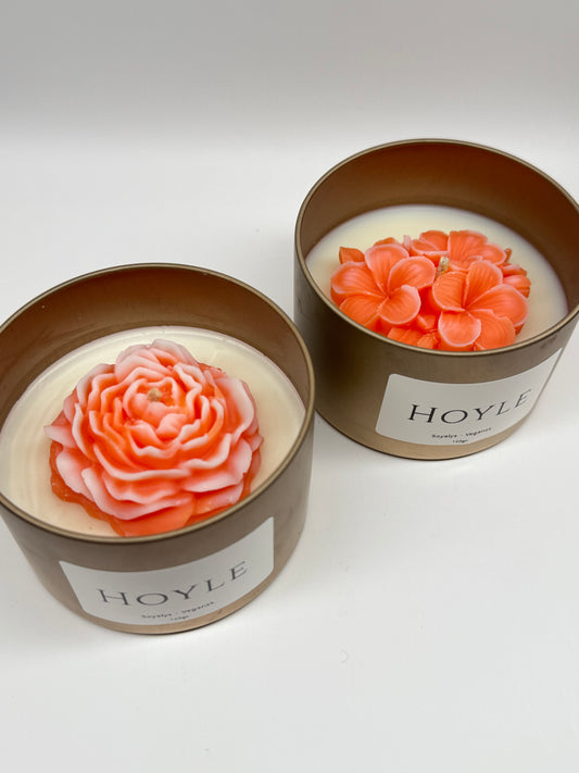 Hoyle-candle-soyalys-duftlys-pyntlys-pyntelys-soyavokslys-stearinlys-levende lys-blomst-vegansk