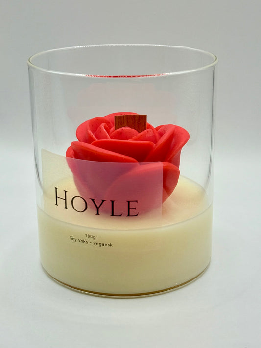 Hoyle-candle-soyalys-duftlys-pyntlys-pyntelys-soyavokslys-stearinlys-levende lys-blomst-vegansk