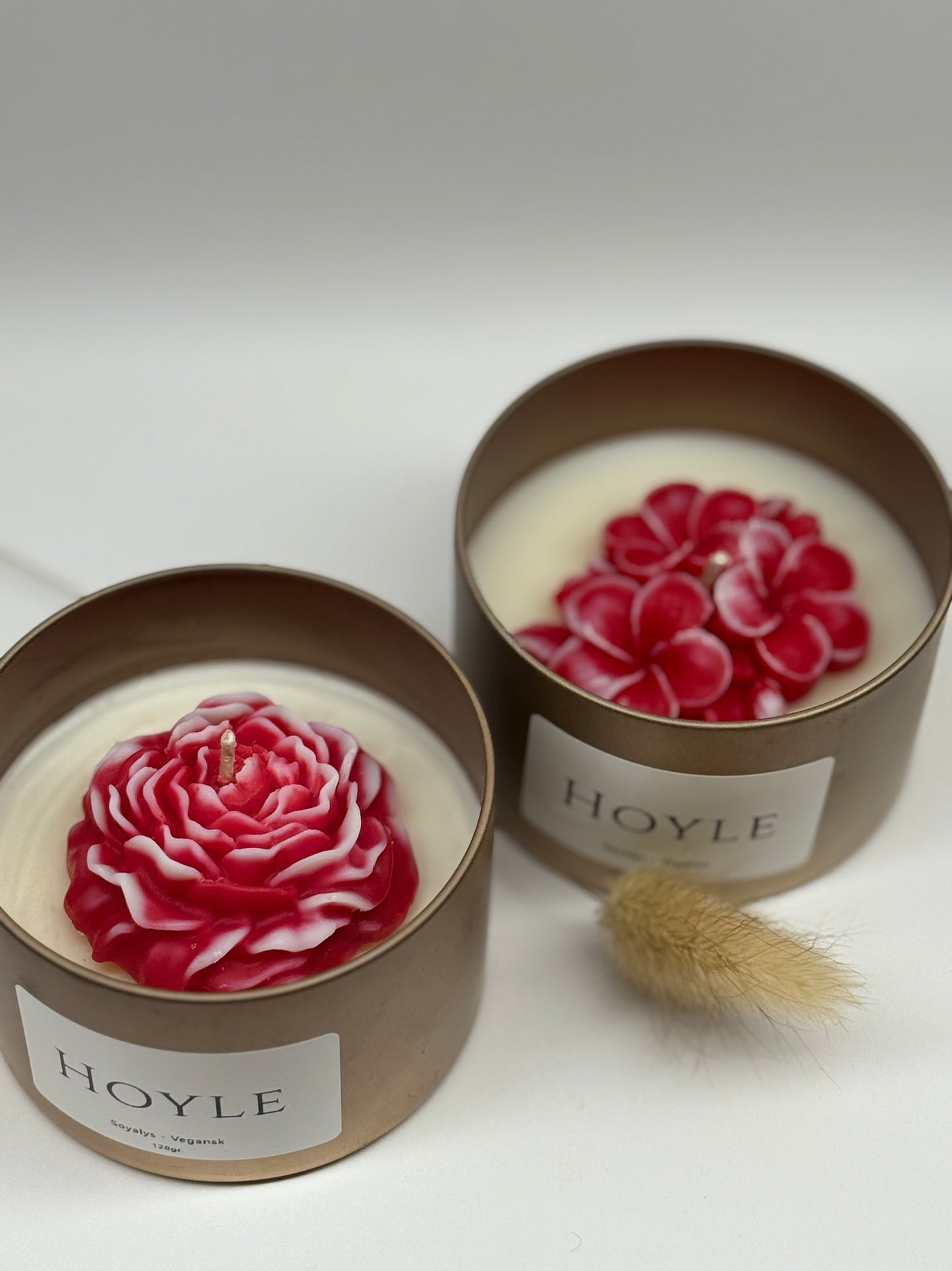 Hoyle-candle-soyalys-duftlys-pyntlys-pyntelys-soyavokslys-stearinlys-levende lys-blomst-vegansk