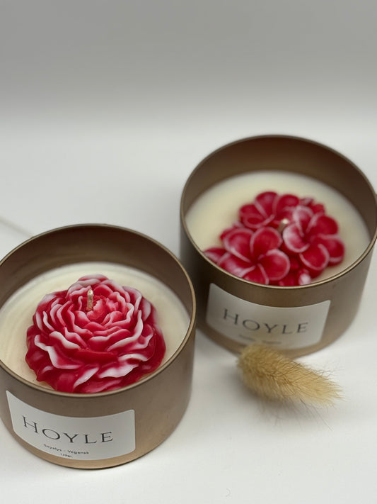 Hoyle-candle-soyalys-duftlys-pyntlys-pyntelys-soyavokslys-stearinlys-levende lys-blomst-vegansk