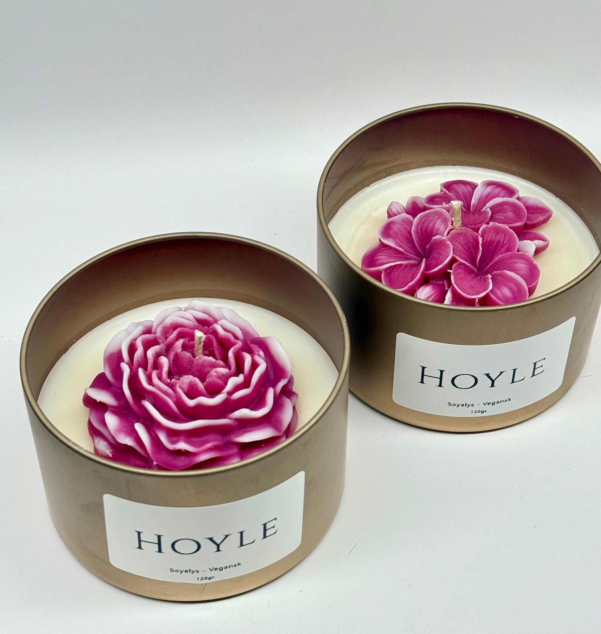 Hoyle-candle-soyalys-duftlys-pyntlys-pyntelys-soyavokslys-stearinlys-levende lys-blomst-vegansk