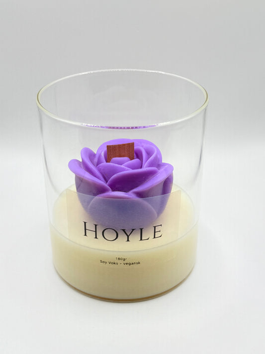 Hoyle-candle-soyalys-duftlys-pyntlys-pyntelys-soyavokslys-stearinlys-levende lys-blomst-vegansk