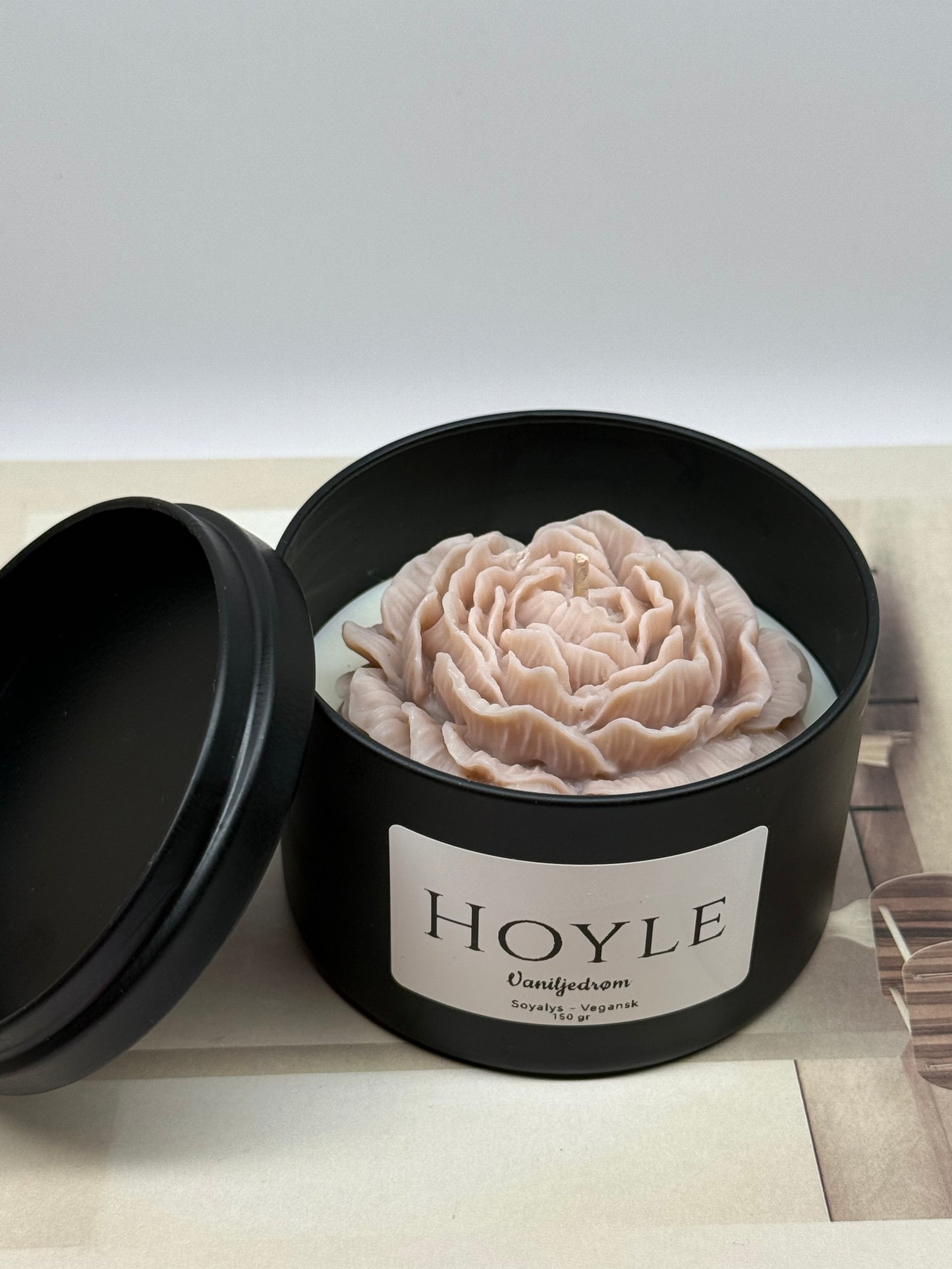 Duftlys peon i tinnboks