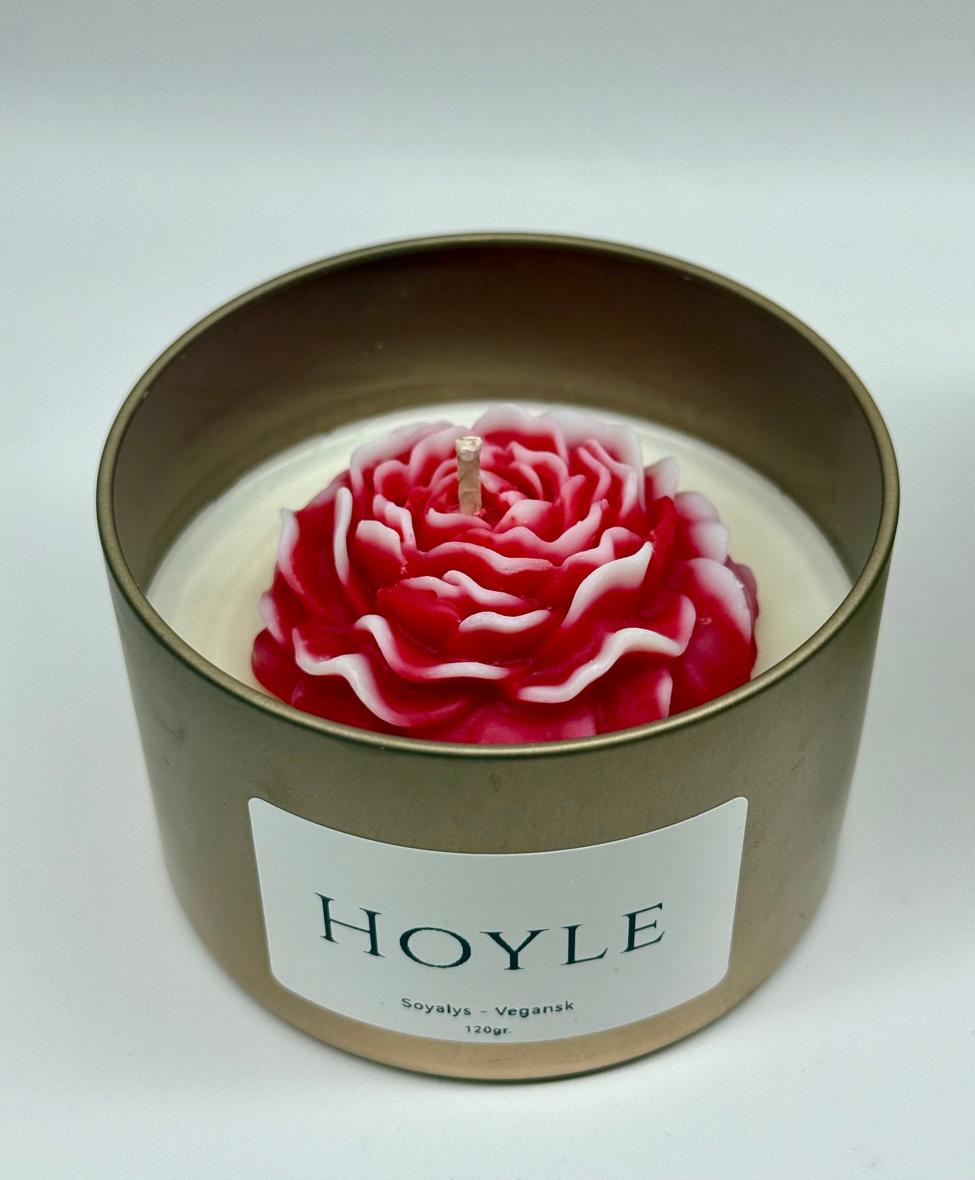 Hoyle-candle-soyalys-duftlys-pyntlys-pyntelys-soyavokslys-stearinlys-levende lys-blomst-vegansk