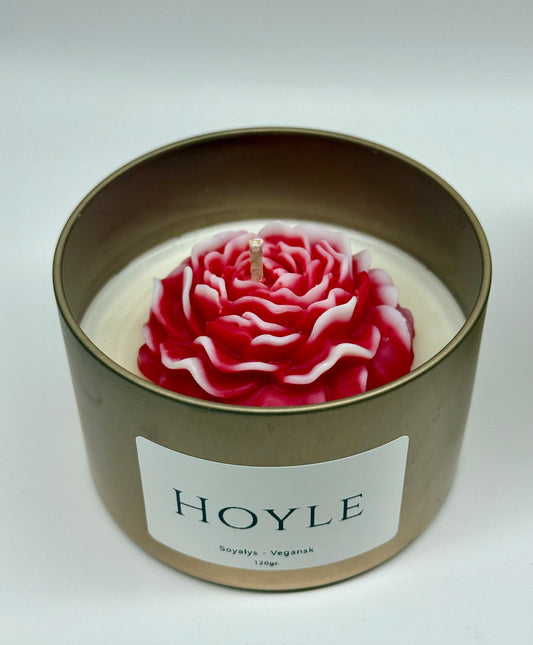 Hoyle-candle-soyalys-duftlys-pyntlys-pyntelys-soyavokslys-stearinlys-levende lys-blomst-vegansk