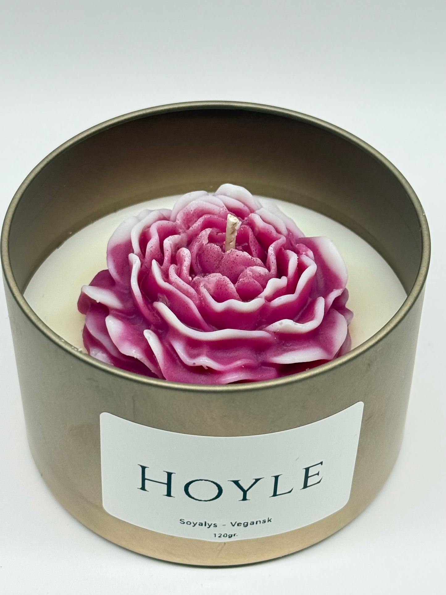 Hoyle-candle-soyalys-duftlys-pyntlys-pyntelys-soyavokslys-stearinlys-levende lys-blomst-vegansk