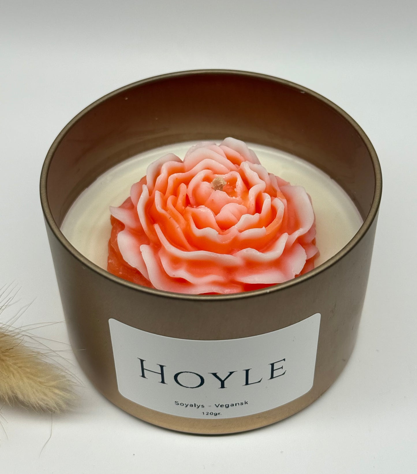 Hoyle-candle-soyalys-duftlys-pyntlys-pyntelys-soyavokslys-stearinlys-levende lys-blomst-vegansk