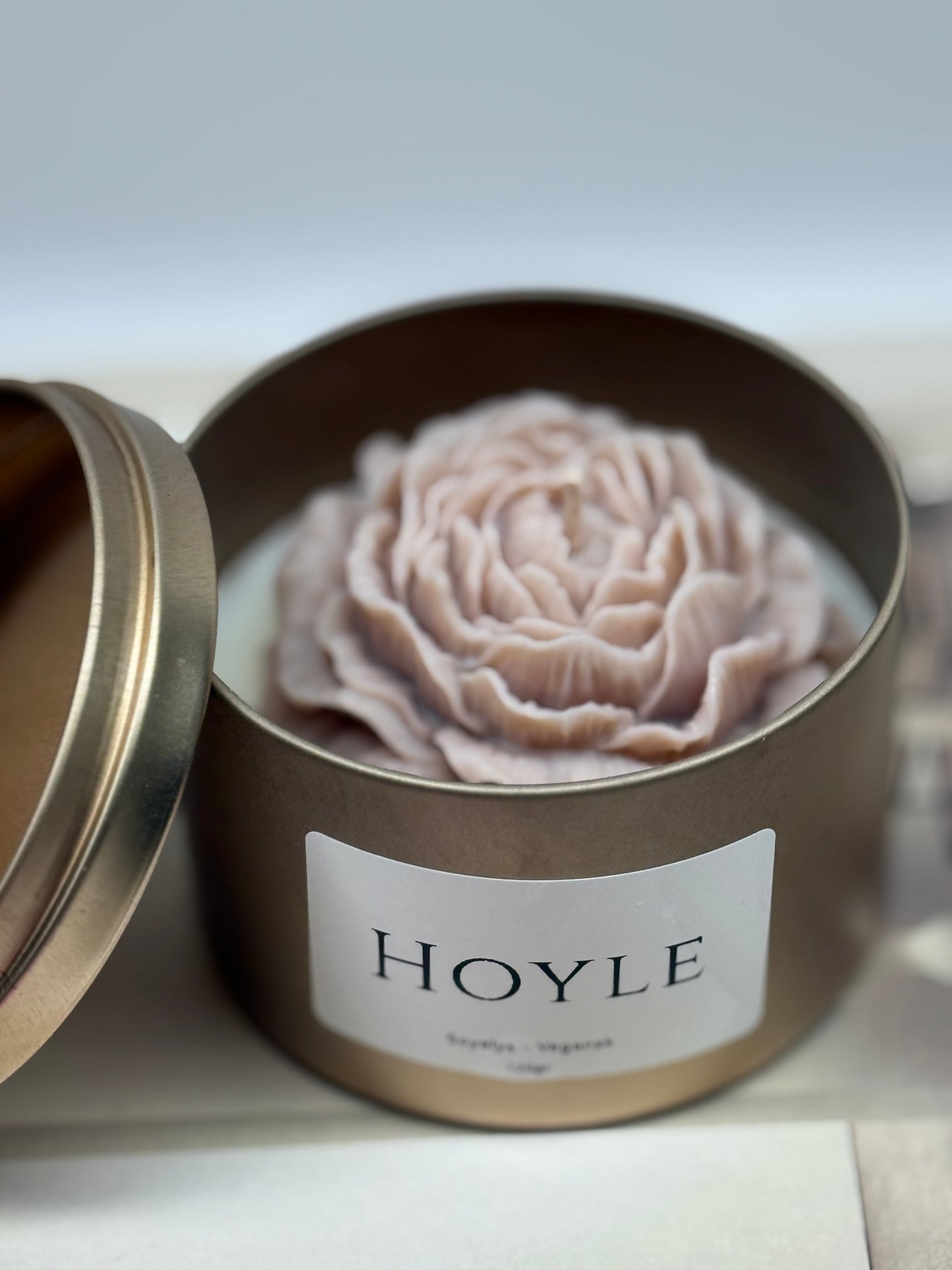 Duftlys peon i tinnboks