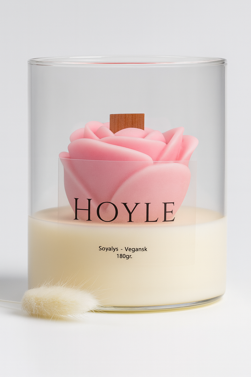 Hoyle-candle-soyalys-duftlys-pyntlys-pyntelys-soyavokslys-stearinlys-levende lys-blomst-vegansk